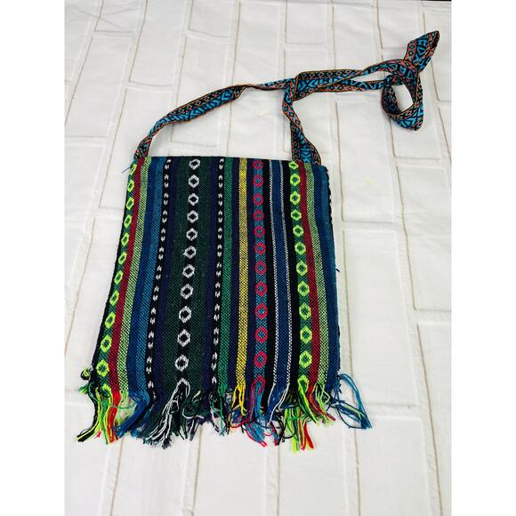 Colorful embroidered crossbody bag - Picture 2 of 3